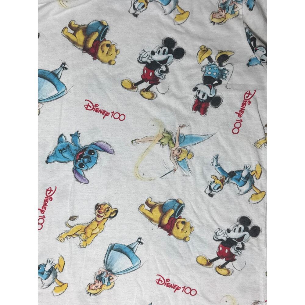 Disney 100 Character Graphic Tee Girls XXL 19 Character Print - Picture 5 of 5